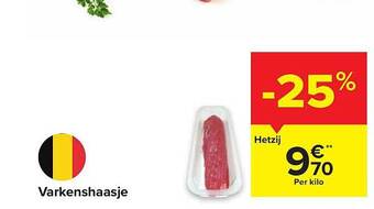 Carrefour Market Varkenshaasje aanbieding