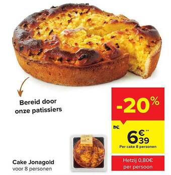 Carrefour Market Cake jonagold aanbieding