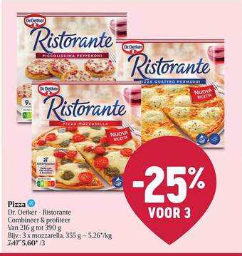 Delhaize Pizza dr. oetker - ristorante aanbieding