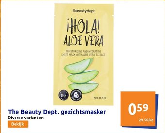 Action The Beauty Dept. gezichtsmasker aanbieding