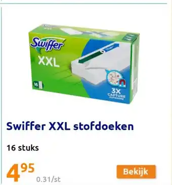 Action Swiffer XXL stofdoeken 16 stuks aanbieding