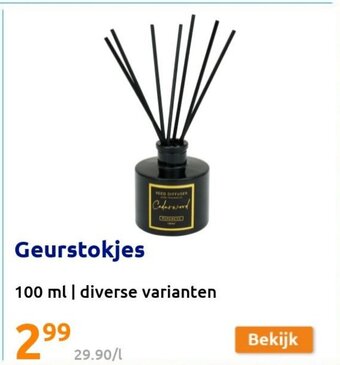 Action Geurstokjes 100 ml aanbieding