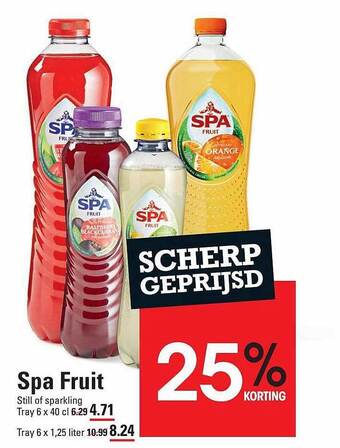 Sligro Spa fruit aanbieding