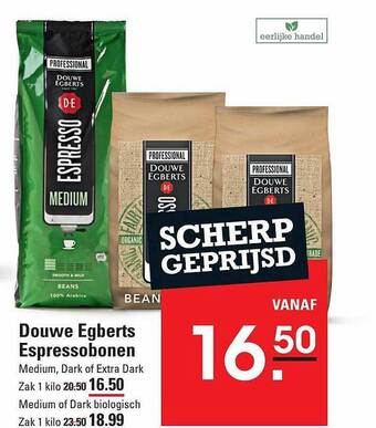 Sligro Douwe egberts espressobonen aanbieding