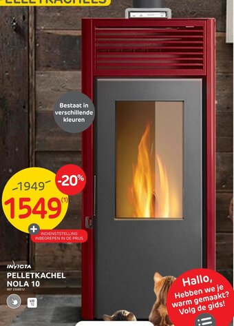 Brico Pelletkachel Nola 10 aanbieding