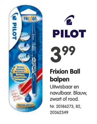 Pilot Frixion Ball balpen