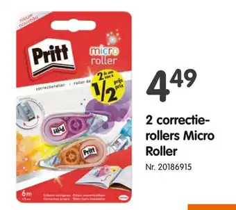 Fun Pritt 2 correctie rollers Micro Roller aanbieding
