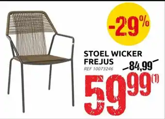 Brico Stoel Wicker Frejus aanbieding