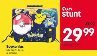 Pokemon Boekentas 38x16x34 cm.