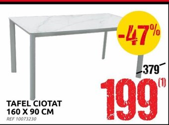 Brico Tafel Ciotat 160 x 90 cm aanbieding