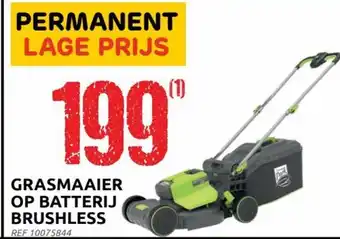 Brico Grasmaaier op Batterij Brushless aanbieding