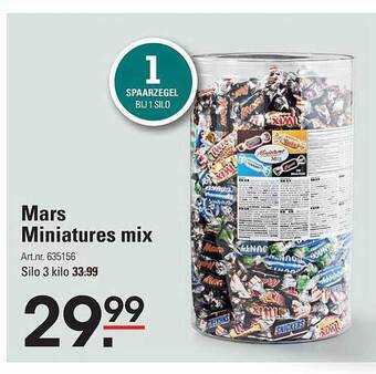 Sligro Mars miniatures mix aanbieding
