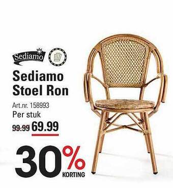 Sligro Sediamo stoel ron aanbieding