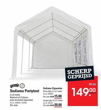 Sligro Sediamo partytent aanbieding