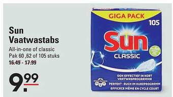 Sligro Sun vaatwastabs aanbieding