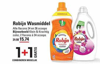 Sligro Robijn wasmiddel aanbieding