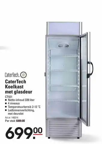 Catertech catertech koelkast met glasdeur