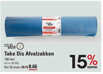 Sligro Take dis afvalzakken aanbieding