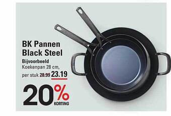 Sligro Bk pannen black steel aanbieding