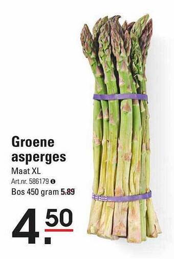 Sligro Groene asperges aanbieding