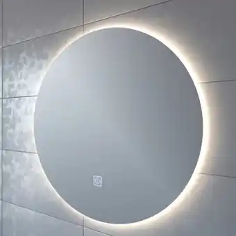 Sawiday Adema circle badkamerspiegel rond diameter 80cm met indirecte led verlichting en touch schakelaar showroommodel aanbieding