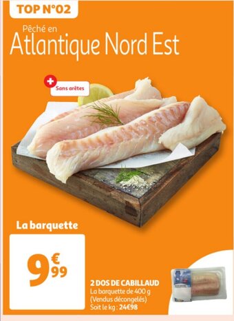 Auchan 2 Dos De Cabillaud aanbieding