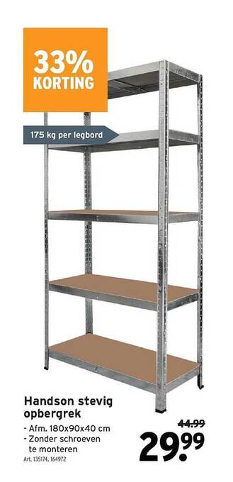 GAMMA Handson stevig opbergrek aanbieding