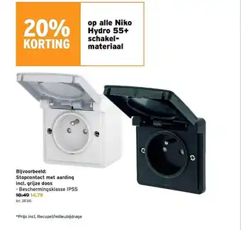 GAMMA Stopcontact met aarding aanbieding