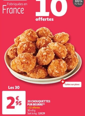 Auchan 20 Chouquettes Pur Beurre aanbieding