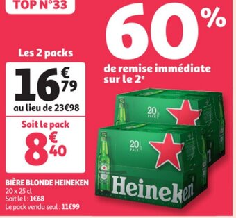 Auchan Heineken Biere Blonde aanbieding