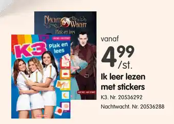 Fun K3 Ik leer lezen met stickers aanbieding