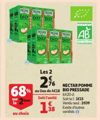 Nectar Pomme Bio Pressade 6x20 cl