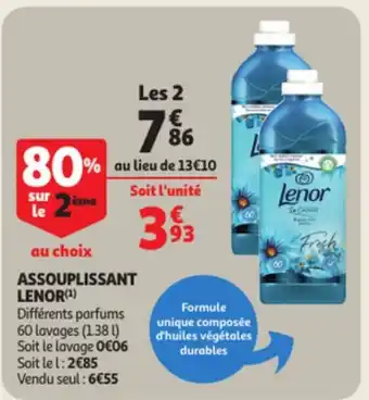 Auchan Lenor Assouplissant 60 Lavages 1.38 L aanbieding
