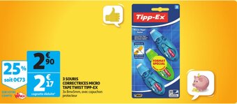 Tipp-Ex 3 Souris Correctrices Micro Tape Twist 3x8mx5mm