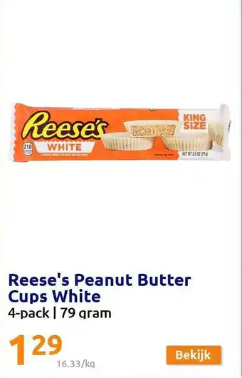 Action Resese's peanut butter cups white aanbieding