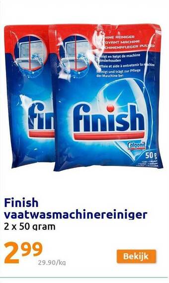 Action Finish vaatwasmachinereiniger aanbieding