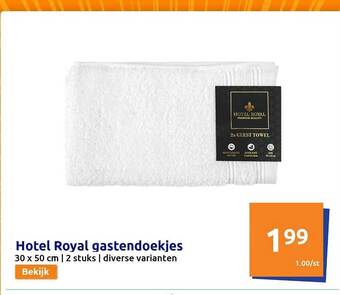 Action Hotel royal gastendoekjes aanbieding