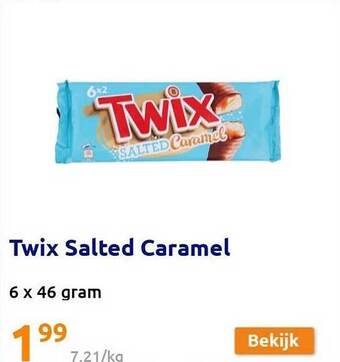 Action Twix salted caramel aanbieding