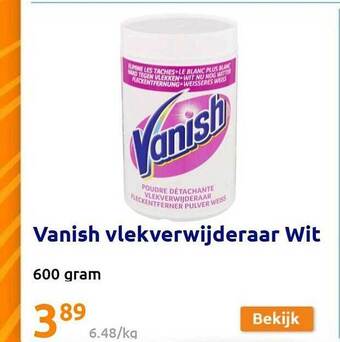 Action Vanish vlekverwijderaar wit aanbieding