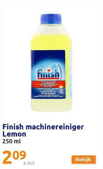 Action Finish machinereiniger lemon aanbieding