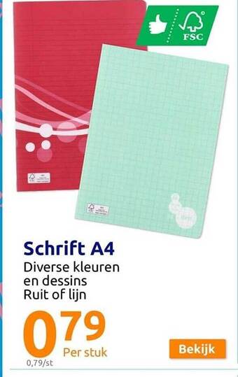 Action Schrift a4 aanbieding