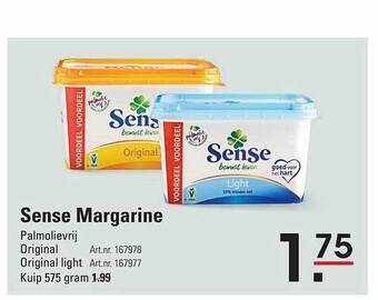 Sligro Sense margarine aanbieding