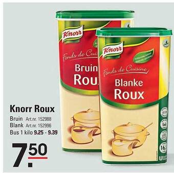 Sligro Knorr roux aanbieding