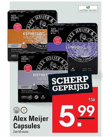 Sligro Alex meijer capsules aanbieding
