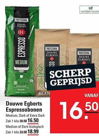 Sligro Douwe egberts espressobonen aanbieding