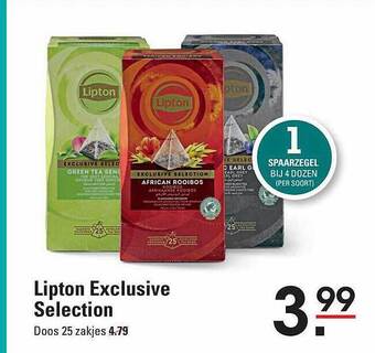Sligro Lipton exclusive selection aanbieding