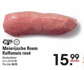 Sligro Meierijsche roem kalfsmuis rosé aanbieding