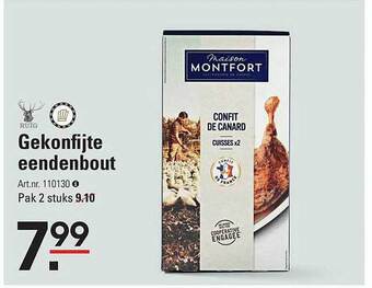 Sligro Gekonfijte eendenbout aanbieding