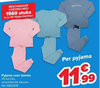 Carrefour Pyjama Voor Dames aanbieding