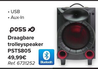 Carrefour Draagbare Trolleyspeaker PSTS805 aanbieding